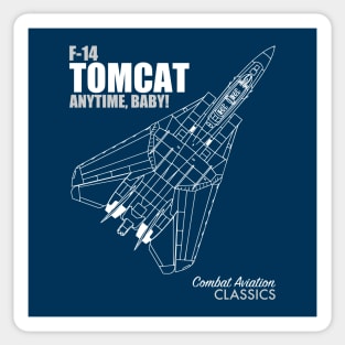 F-14 Tomcat Blueprint Sticker